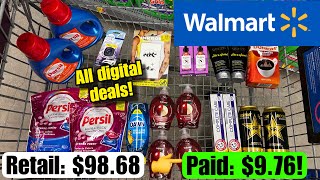 Walmart Ibotta Haul  Save 90 USING ALL DIGITAL COUPONS 930105 [upl. by Finbur326]