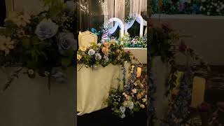 ruscus hall wedding decoration night view shortvideo shorts [upl. by Acissj]