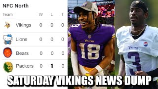 Minnesota Vikings News Dump 972024  Packers Lose JaMarr Jealous of Jets Addison Healthy [upl. by Koffler425]