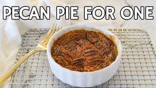 Get Your SINGLE SERVE Pecan Pie Fix [upl. by Cad]