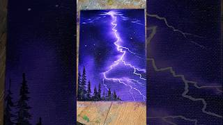 How to paint Lightning ⚡️ easy painting ideas shorts [upl. by Rebma]