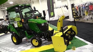 2020 John Deere 1025R Compact Utility Tractor with Cabin and Snowblower  Walkaround [upl. by Namar]