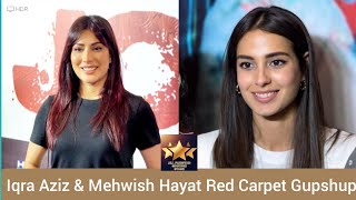 Exclusive interview  Mehwish hayat amp Iqra Aziz  John Premiere [upl. by Kale5]