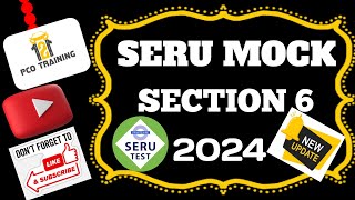 How To Pass Your Seru Assessment 2024 Section 6 Mock testSeruAssesmentmocktestSeruTfl [upl. by Guglielmo184]