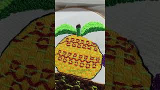 Como bordar frutas embroidery bordadoamano bordadofacil tutorial [upl. by Elish]