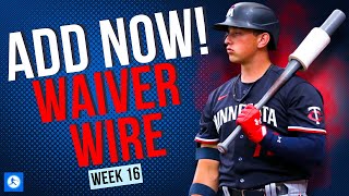 Hitters amp Pitchers Fantasy Baseball Waiver Wire Pickups  Week 16 2024 [upl. by Haida671]