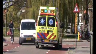 Reanimatie Albert Heijn Brandweer en Ambulance aanrijdend  Hagastraat 1 Schiedam [upl. by Besse393]