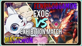 Mastemon vs Fenriloogamon Digimon TCG EX6 Exhibition Match Match Commentary [upl. by Eiramyllek]