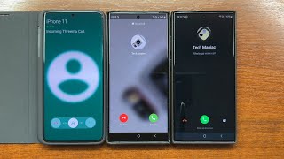 Samsung S21 Ultra vs S22 Ultra vs S23 Ultra Threema Signal WhatsApp Incoming Calls with Styluses [upl. by Ailecnarf677]