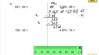 Písemné dělení dvojciferným číslem procvičování 316548 MM 5roč 1díl strana 46 cv 2b [upl. by Tucky625]