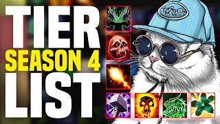 Season 4 M ALL SPEC Tier List  TanksHealersDPS [upl. by Idnew]