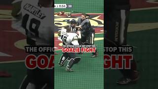 Rare Lacrosse GOALIE Fight Breaks Out in NLL Game shorts [upl. by Arehahs]