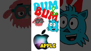 Apple funny short animated cartoons  DUM and BUM [upl. by Bay770]