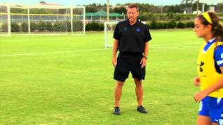 The 2nd Defender in a 2V2  Defending in Pairs Series by IMG Academy Soccer Program 2 of 3 [upl. by Hazard]