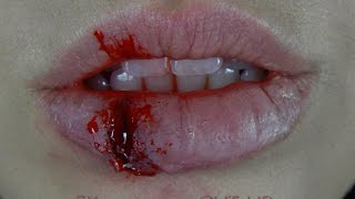 FX makeup corte en el labio Cut lip Halloween makeup [upl. by Asikal]