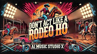 “Don’t Act Like a Rodeo Ho” by AI Music Studio X™  Music Country Original Rodeo [upl. by Ax]