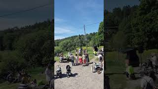 Dancing around the quotMidsommarstångquot sweden midsommar midsummer swedish tradition [upl. by Atiner269]