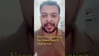 Elecon Engineering  Share Split  Share Split Record Date  Stocks  Share Market  ashishbudhrani [upl. by Adhamh]