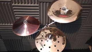 Zildjian A custom efx splash 10quot oriental china 12quot amp trashfomer 10quot comparación [upl. by Felic]