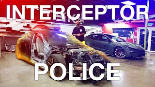 THE WORLDS FASTEST POLICE INTERCEPTOR  TeslaInterceptor  Building 1000 HP Electric Beast [upl. by Mcguire]