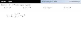 Zadanie 1  matura próbna 4 styczeń 2013 [upl. by Amary]