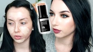 Makeup Forever Ultra HD Foundation Stick 115 First Impression Review [upl. by Tiebold956]