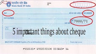 5 important things to remember while filling out a cheque [upl. by Ahsimed]