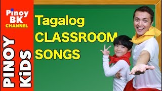 TAGALOG CLASSROOM SONGS PLAYLIST  Pinoy BK Channel🇵🇭  TAGALOG FOR KIDS AWITING PAMBATA [upl. by Nylynnej981]