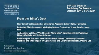 From the Editors Desk GW Ethics in Publishing Conference 2024 [upl. by Florida]