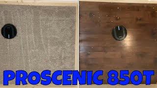 Proscenic 850T Robot Vacuum  Carpet amp Hard Floor Performance  Review [upl. by Hynda]