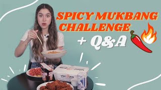 JustJulia SPICY MUKBANG CHALLENGE  QampA [upl. by Larisa]