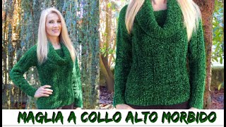 MAGLIA A COLLO ALTO MORBIDO NUNZIA VALENTI [upl. by Niahs820]