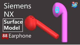 Siemens NX Tutorial for beginnersbasic model of earphones exercise 88 [upl. by Paver722]