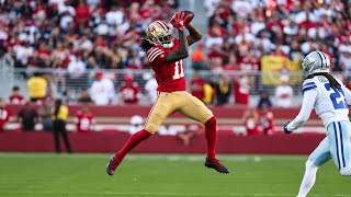 Top 10 Brandon Aiyuk Plays from the 2023 Season  49ers [upl. by Saudra]