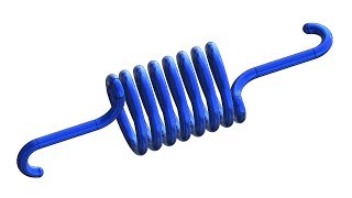 ⚡ SOLIDWORKS TUTORIALS 17  Design a Helical spring in solidworks [upl. by Kassi]