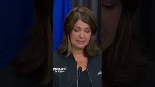 Alberta premier gives emotional remarks on Jasper wildfire [upl. by Susejedairam]