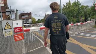 Brockenhurst Level Crossing Hampshire 080624 [upl. by Enaile301]