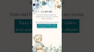 Godparents proposal video editable on Canva 🩵 godmother godfather proposal [upl. by Gerkman]