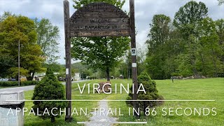 Appalachian Trail 2023 Highlight Reel Virginia in 86 Seconds [upl. by Maxwell399]