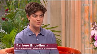 Reiche für Reichensteuern Erbin Marlene Engelhorn im Interview  ins Netz gegangen I ORF Studio 2 [upl. by Ahsal]