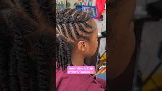 Flat Twist PinUp on Fine Natural Hair [upl. by Lilah]