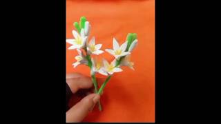 Tuberose making with clay [upl. by Valaria]