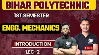 ENGG MECHANICS  CHAPTER 1 LEC2  SBTE BIHAR POLYTECHNIC 1ST SEMESTER  racevabiharsemester [upl. by Anu]