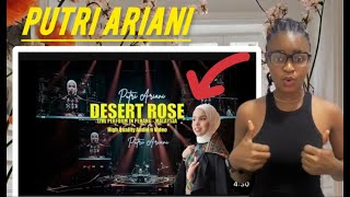 PUTRI ARIANI  DESERT ROSE LIVE PERFORM STING COVER Reaction [upl. by Allicserp850]