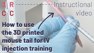 How to use the 3D Printed Mouse Tail  Instructional video with Felix Gantenbein [upl. by Yliak]