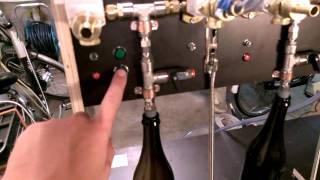 Automatic beer bottle filler 20 [upl. by Ashbaugh398]