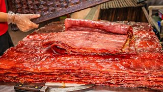 像毛毯一樣柔軟！40年老店肉干製作｜The Process of Making Pork Jerky｜九九肉干 [upl. by Mill]