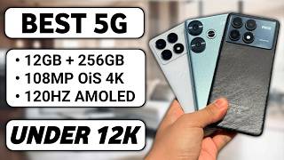 Top 5 Best 5G Phones Under 12000 December 2024 I Best Smartphone Under 12k  108MP Camera Phone 12k [upl. by Lehar]