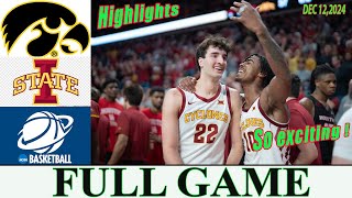 Iowa State vs Iowa Full GAME Highlights Dec 122024  College basketball 2024  Ncaa basketball [upl. by Halsy]