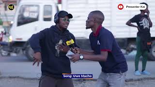 Street Headphone challenge 🤣🤣 Singing Mteule uwe macho 😂😂 [upl. by Atilef]